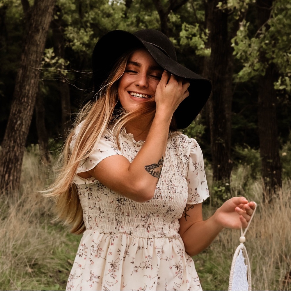 Roolee Cream Floral Maxi Dress